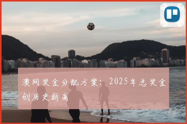 澳网奖金分配方案：2025年总奖金创历史新高