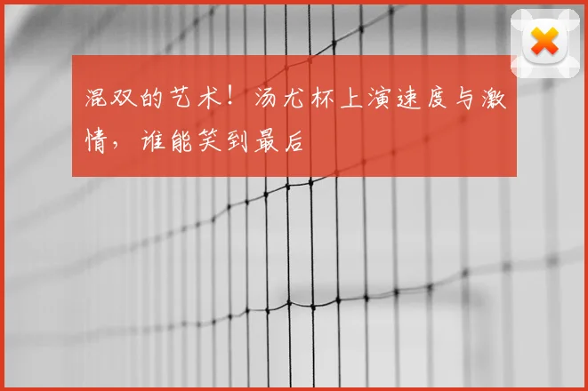 混双的艺术！汤尤杯上演速度与激情，谁能笑到最后