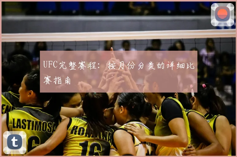 UFC完整赛程：按月份分类的详细比赛指南